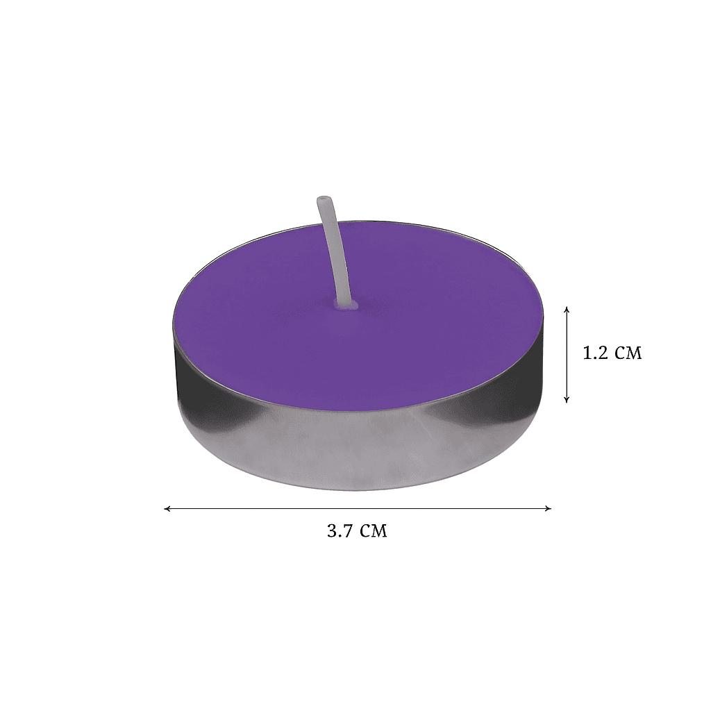 Solimo Unscented Wax Tealight Candles – Long Burning Tea Light Set of 100 for Home Décor, Puja, and Events Thumbnail 3