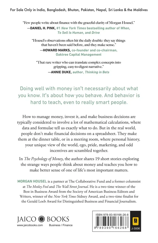 The Psychology of Money: Timeless Lessons on Wealth, Greed, and Happiness | Build Better Habits for Financial Success and Smart Investing (Paperback – 1 September 2020) Thumbnail 4