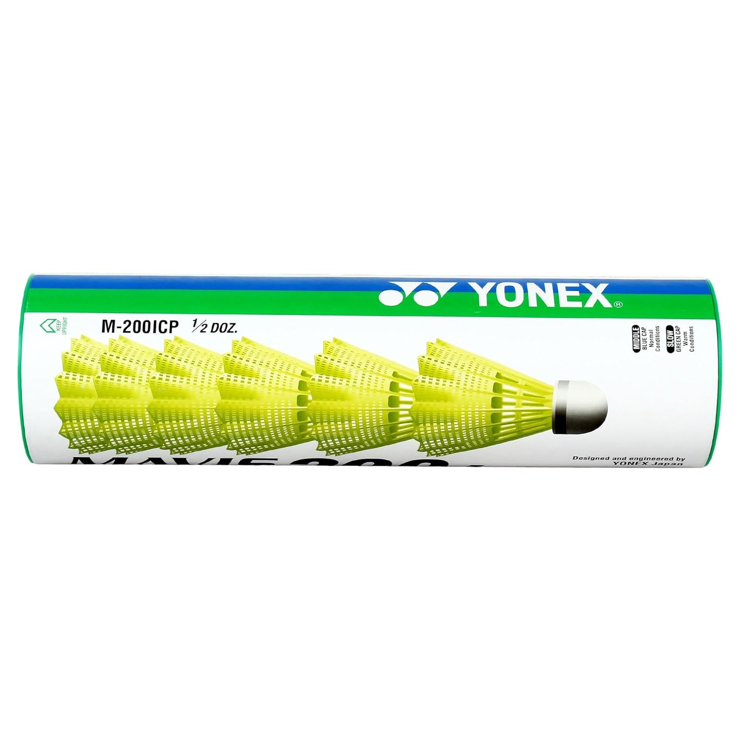 Yonex Mavis 200i Nylon Badminton Shuttlecock (Pack of 6, Yellow) | Durable, Fast Recovery, and Stable Flight Performance Thumbnail 3