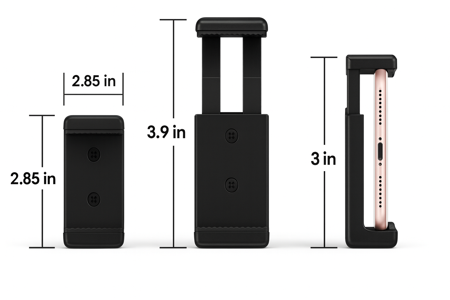 Premium 52-Inch Aluminum Camera Tripod with Smartphone Holder, GoPro Mount & Carry Bag – Lightweight Universal Stand for iPhone, Android, DSLR & Action Cameras (Max Height 133cm) Thumbnail 6