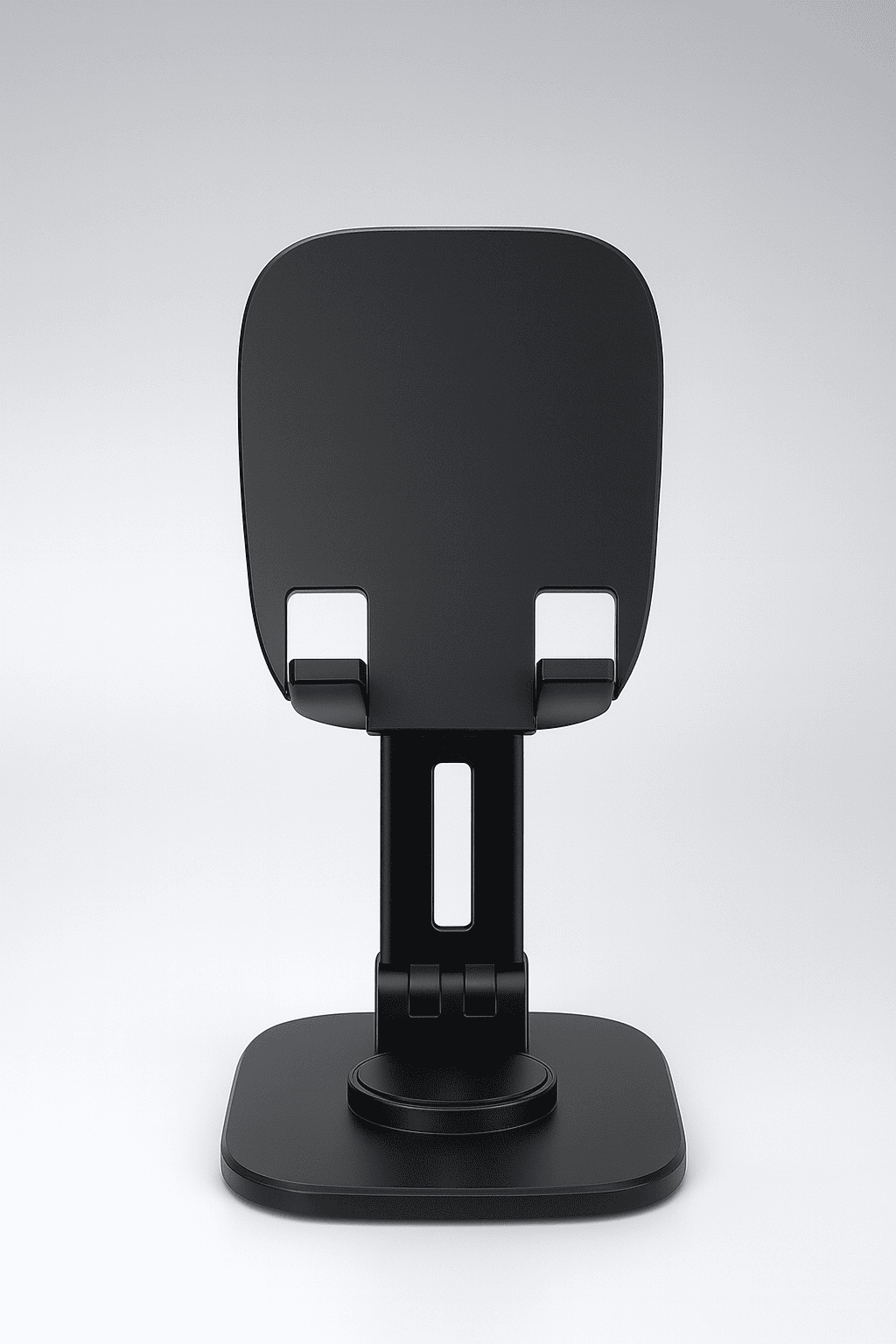 Mount 360° Rotating Metal Foldable Phone Stand – Heavy-Duty Universal Desktop Holder (Black) Thumbnail 5