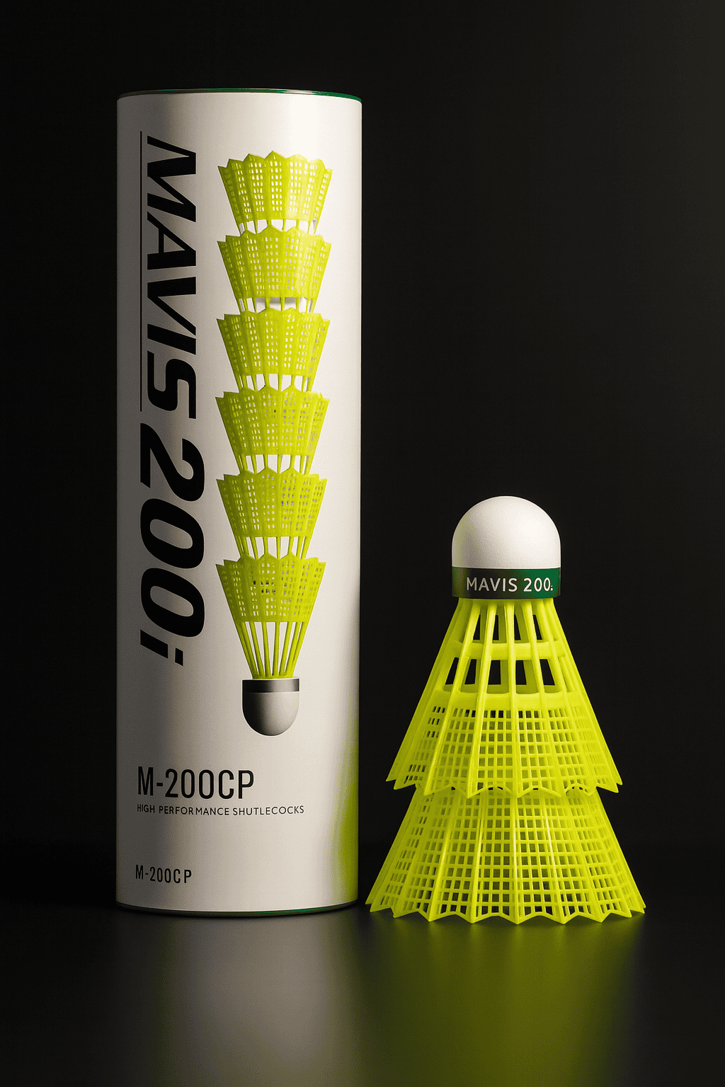 Yonex Mavis 200i Nylon Badminton Shuttlecock (Pack of 6, Yellow) | Durable, Fast Recovery, and Stable Flight Performance