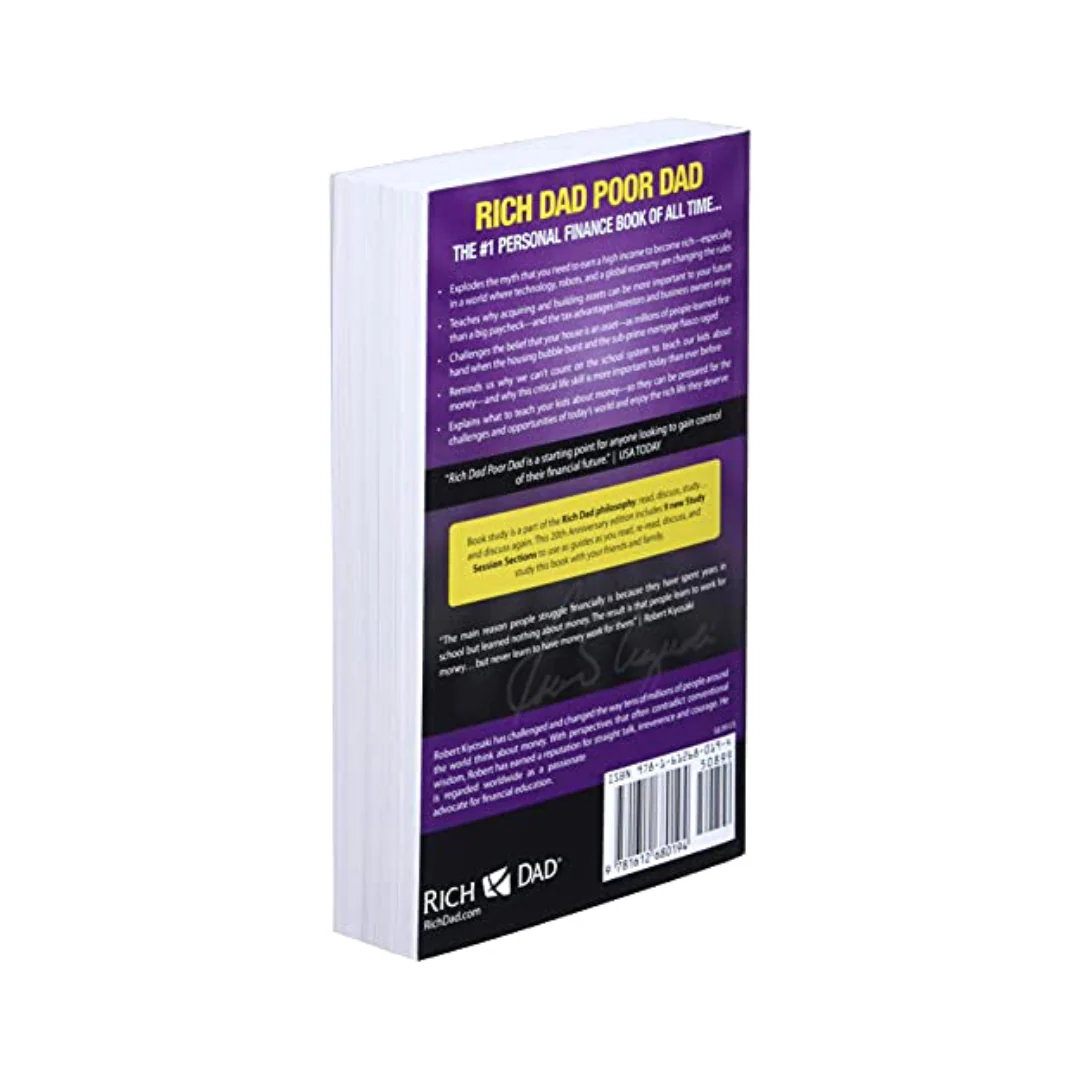 Rich Dad Poor Dad (Paperback) – Robert Kiyosaki – Build Wealth Mindset & Financial Freedom Thumbnail 4