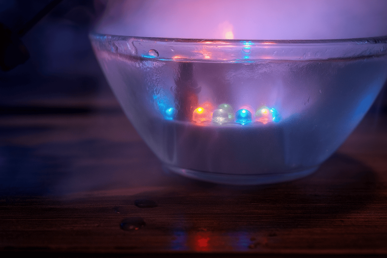 Fog Machine Atomizer with 12 LED Lights – 220V Ultrasonic Mist Maker Humidifier for Indoor Fountain, Home Decor & Garden Use (Fog Light Effect) Thumbnail 4