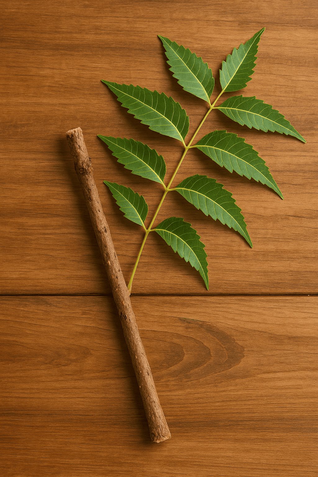 Natural Neem Sticks for Oral Care – Ayurvedic Herbal Datun | Neem Toothbrush Stems for Teeth Cleaning & Gum Health (Pack of 15)