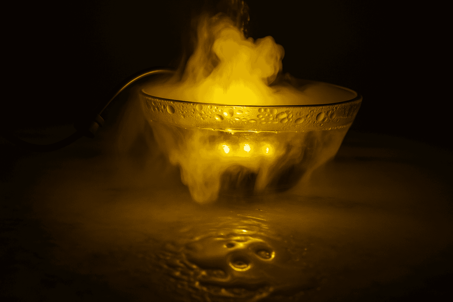 Fog Machine Atomizer with 12 LED Lights – 220V Ultrasonic Mist Maker Humidifier for Indoor Fountain, Home Decor & Garden Use (Fog Light Effect) Thumbnail 7